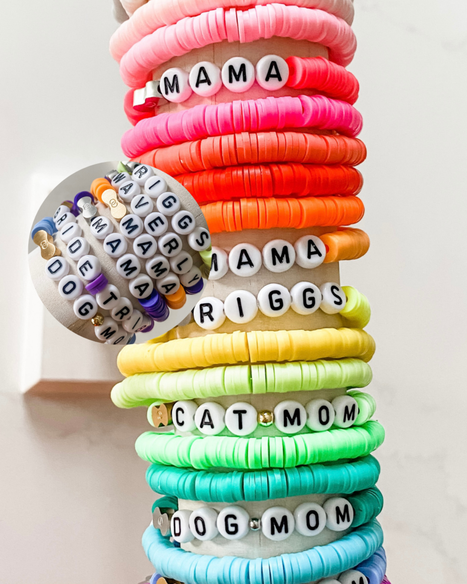 Inspirational Words Charm Pendants 100g Word Letter Bracelet